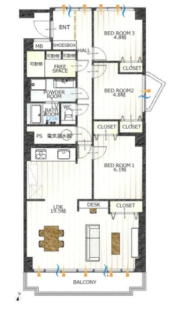 【間取り】の画像