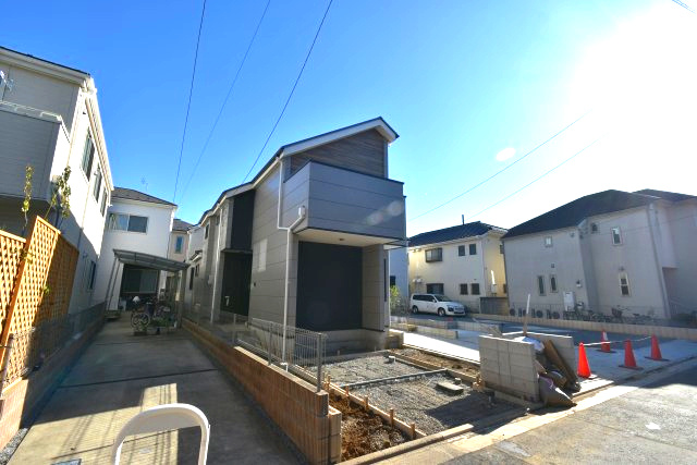 石神井台8丁目・新築戸建・1号棟の前面道路含む現地写真