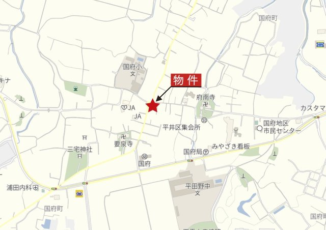 鈴鹿市国府町の地図|広域Map