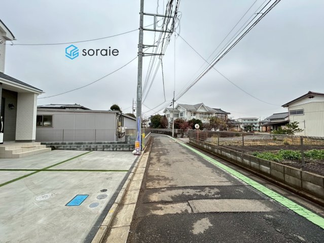 所沢上新井　全8棟　ハートフルタウンの前面道路含む現地写真|令和7年12月25日撮影。