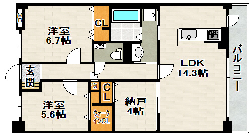 Casa　Fiore　カーサ・フィオーレの間取り