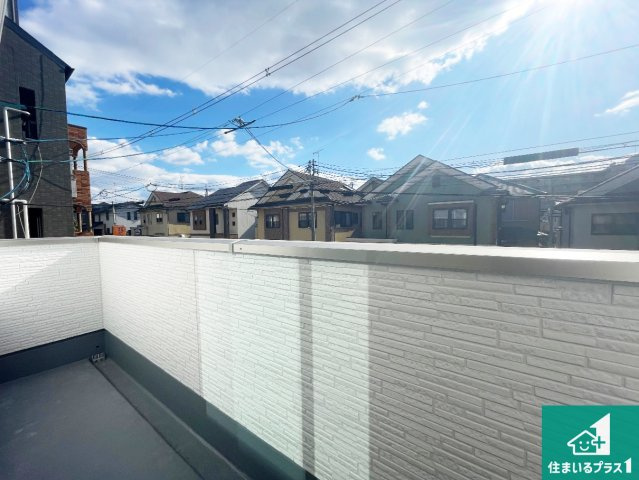 宇治市開町　第1期　新築一戸建てのバルコニー|日当たりのよいバルコニー！お部屋が開放的に！