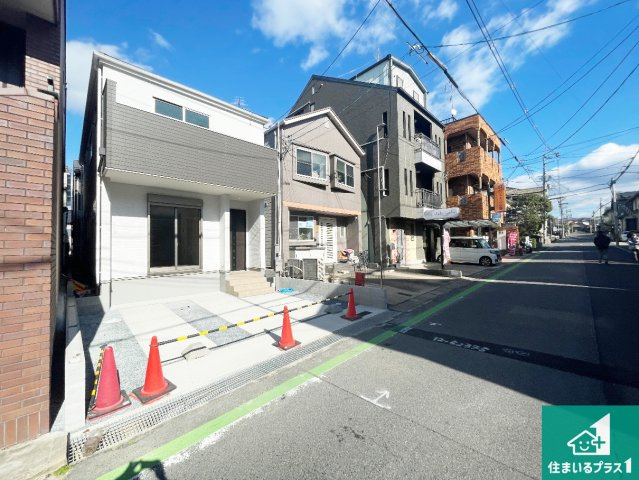 宇治市開町　第1期　新築一戸建ての外観|お客様に長く安心して住んでいだだける事にこだわった家づくり！住んでからのアフターサービスにもしっかりと取り組んでいます！