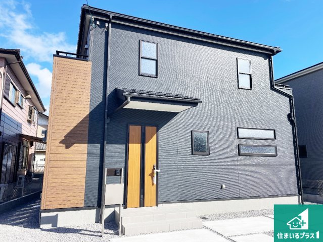 近江八幡市音羽町　新築一戸建ての外観|お客様に長く安心して住んでいだだける事にこだわった家づくり！住んでからのアフターサービスにもしっかりと取り組んでいます！