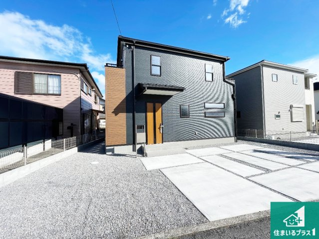 近江八幡市音羽町　新築一戸建ての外観|お客様に長く安心して住んでいだだける事にこだわった家づくり！住んでからのアフターサービスにもしっかりと取り組んでいます！