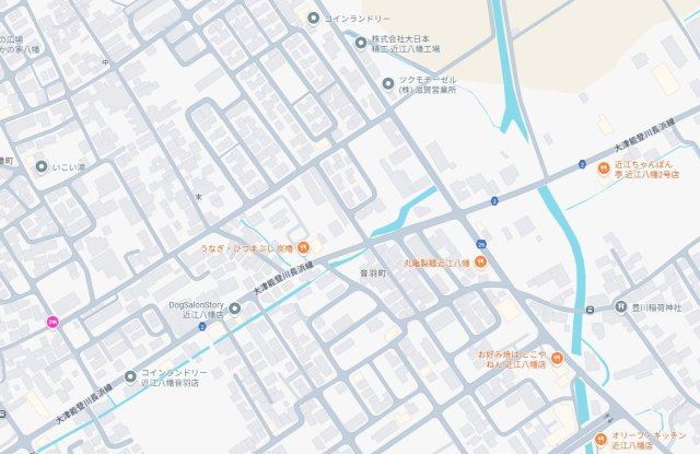 近江八幡市音羽町　新築一戸建ての地図
