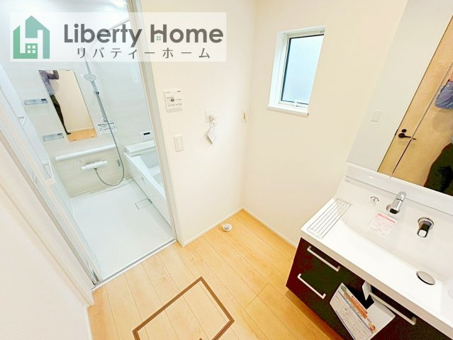 つくば市緑が丘24-1期　新築戸建の脱衣所