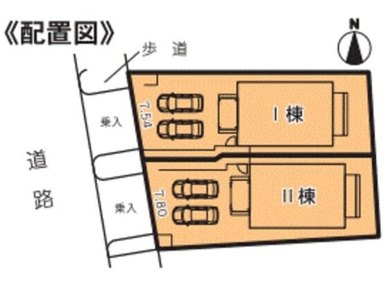 グラシアベルⅡ棟の区画図