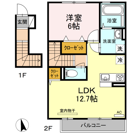 ラ・カーサ・デ・須屋の間取り