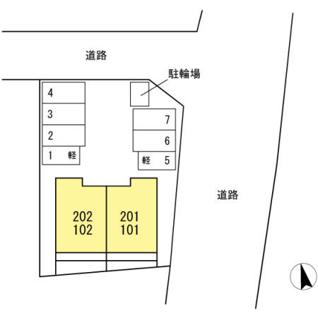 ラ・カーサ・デ・須屋の区画図