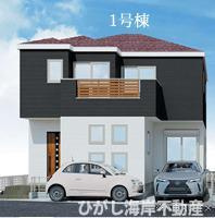 茅ヶ崎市南湖5丁目　新築戸建　全２棟の外観パース|イメージパスですので実際のものと多少異なります    　
