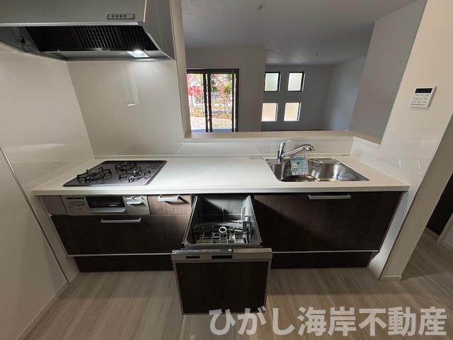 茅ヶ崎市南湖5丁目　新築戸建　全２棟のキッチン|食洗器付きシステムキッチン