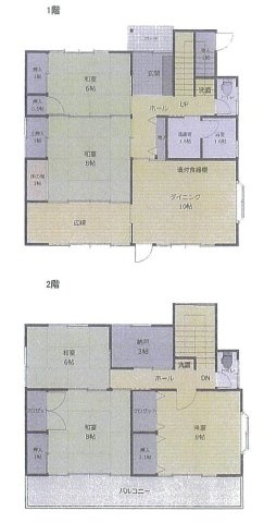 小田原市小八幡4丁目　中古戸建の間取り