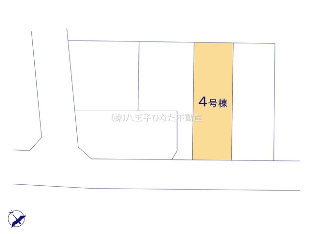『八王子市新築戸建て』八王子市堀之内603-14【仲介手数料無料】の区画図|～仲介手数料無料☆八王子ひなた不動産～　八王子市堀之内　新築戸建て