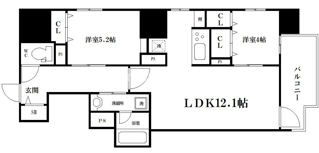 JASPER御堂筋本町の間取り