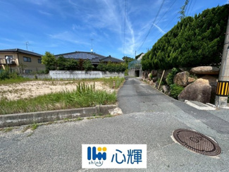 【前面道路含む現地写真】 | 宇部市開6丁目土地 (764-23／73坪） | 現地（2025年8月28日撮影）