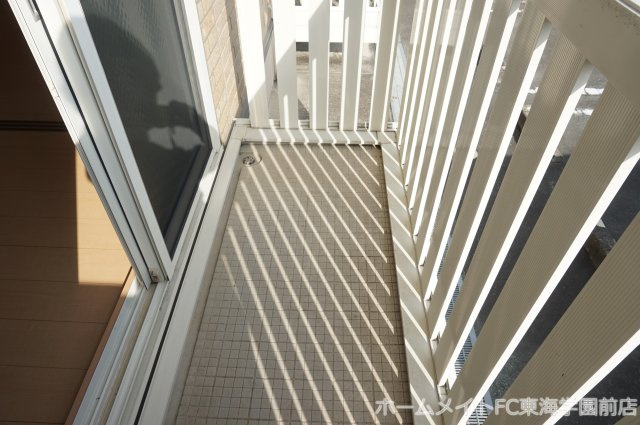 菊池郡菊陽町武蔵ヶ丘北３丁目のアパートのバルコニー