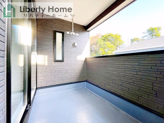 ひたちなか市相金町第1　新築戸建　2号棟のバルコニー