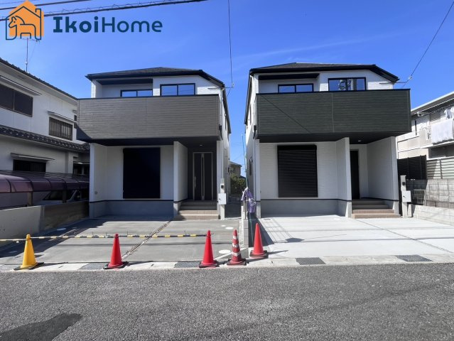 神戸市西区伊川谷町潤和　1号棟　新築戸建の前面道路含む現地写真|【ホームページに現地動画掲載中】●年中無休：当日予約可●前面道路の幅員はゆったり5.9ｍ！！