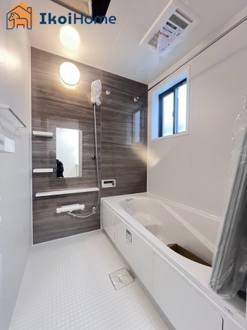 神戸市西区伊川谷町潤和　2号棟　新築戸建の浴室|【ホームページに現地動画掲載中】●年中無休：当日予約可●1坪タイプの広々したユニットバスになります。