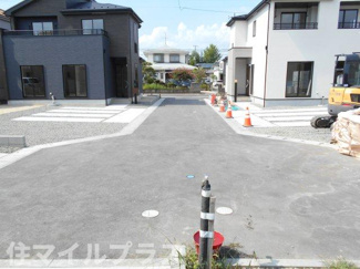 【前面道路含む現地写真】 | 郡山市富田町大徳南新築一戸建て4棟 | 前面道路含む現地写真です