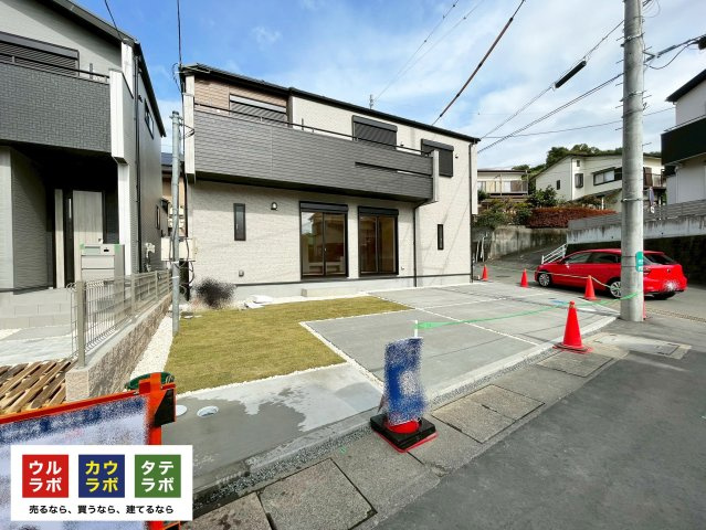 三島市谷田　新築戸建　全2棟　2号棟の前面道路含む現地写真|現地写真