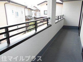 【バルコニー】 | 郡山市富田町大徳南新築一戸建て4棟 | 広々としたバルコニーです