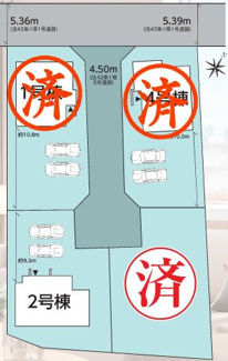 【区画図】 | 郡山市富田町大徳南新築一戸建て4棟