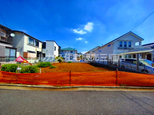 三鷹市井口５丁目 中央線 東小金井駅 売地の前面道路含む現地写真