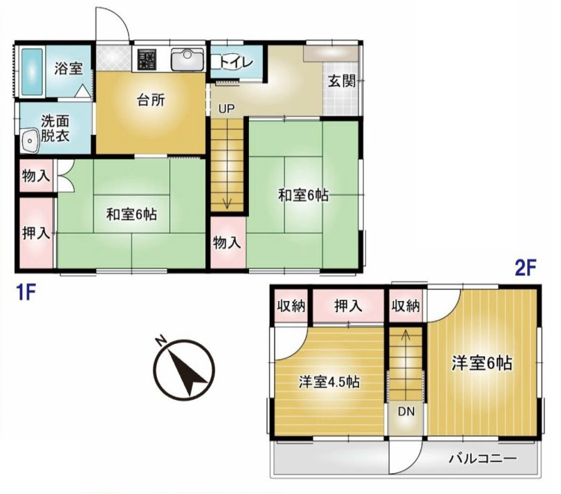 【中古戸建】前橋市青柳町の間取り|■間取り図｜敷地面積：146.96（約44.45坪）　建物面積：67.89（約20.53坪）