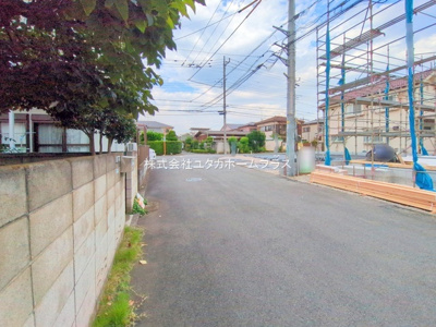 【前面道路含む現地写真】 | 立川市西砂町2丁目　建築条件付き売地　【全2区画】