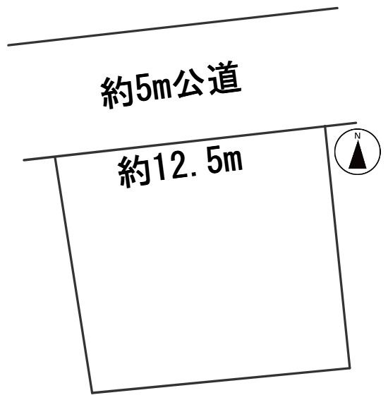６５８１２　岐阜市錦町6丁目土地の区画図
