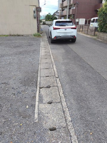 ６５８１２　岐阜市錦町6丁目土地の前面道路含む現地写真