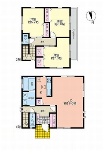 【間取り】 | 【仲介手数料０円】相模原市緑区相原6丁目　中古一戸建て | 相模原市緑区相原6丁目　中古一戸建て