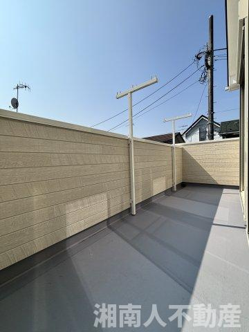 茅ヶ崎市白浜町　新築戸建　のバルコニー|広々としたバルコニーです