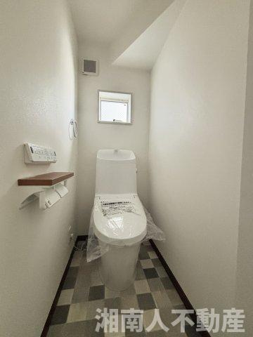 茅ヶ崎市白浜町　新築戸建　のトイレ|シンプルで使いやすいトイレです