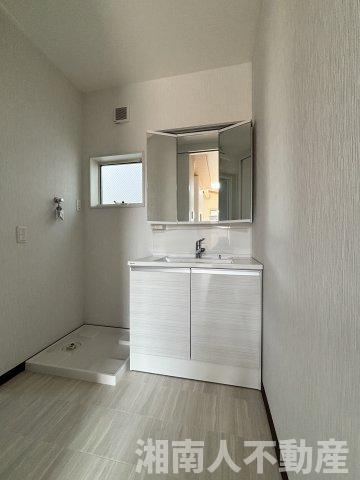 茅ヶ崎市白浜町　新築戸建　の独立洗面台|独立洗面台です