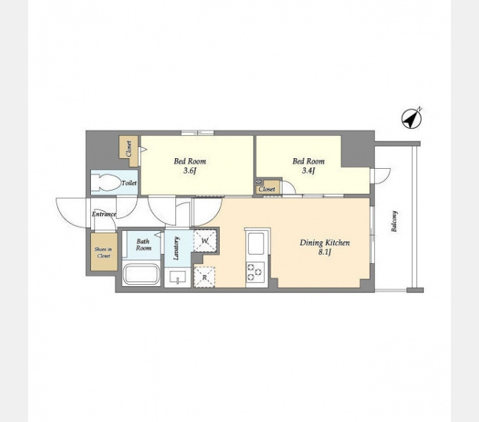 Augusta Residence 新小岩の間取り