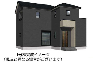 仲介手数料不要　よかタウンBloom東区健軍3丁目2期【健軍小・湖東中】の外観パース|外観パースです