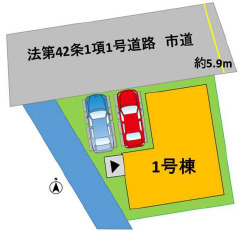 仲介手数料不要　よかタウンBloom東区健軍3丁目2期【健軍小・湖東中】の区画図