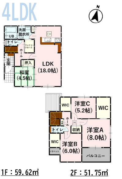 仲介手数料不要　よかタウンBloom大津町大字森1期【大津小・大津中】の間取り|内装パターン