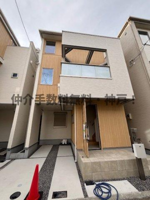 【外観】 | 神戸市長田区日吉町6丁目　新築戸建E号棟　仲介手数料無料 | 物件の外観です