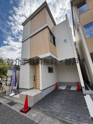 【外観】 | 神戸市長田区日吉町6丁目　新築戸建F号棟　仲介手数料無料 | 落ち着いた雰囲気の外観です