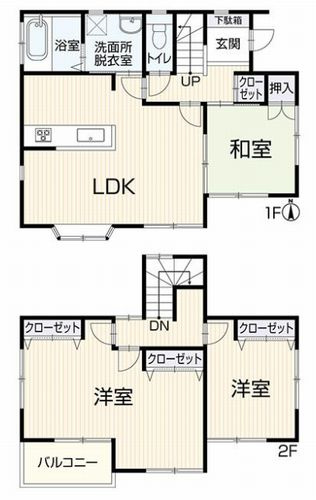 【間取り】 | 【仲介手数料０円】厚木市下荻野　中古一戸建て | 厚木市下荻野　中古一戸建て
