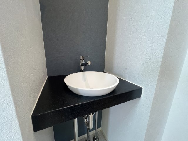 美しが丘の名の通りハイデザイン！【青葉区美しが丘4丁目】新築戸建の独立洗面台|独立洗面台です