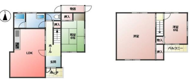 【間取り】 | 高砂市阿弥陀町南池　中古戸建 | 3LDKです。