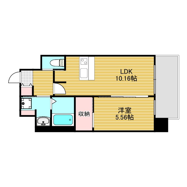 プレジオ西中島ASIANの間取り