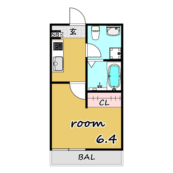 【間取り】 | ブライト豊春 | ★新築★駅近★ネット無料★システムキッチン★敷金・礼金０★