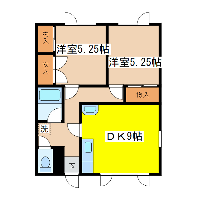 ノースパレスⅢの間取り