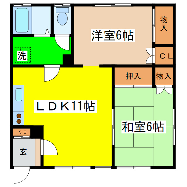 小沢マンションの間取り